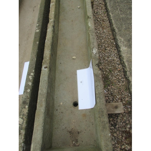 155 - 18th century stone trough - Approx W: 198cm D: 41cm H: 25cm