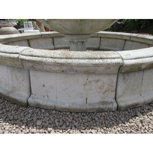 218 - Large stone fountain surround