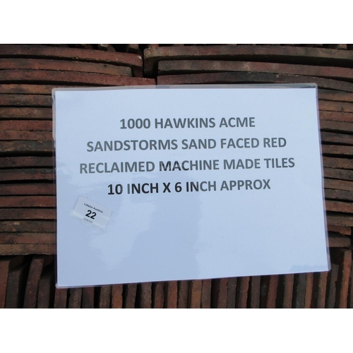 22 - 1000 Hawkins acne sandstorms sand faced red reclaimed machine made tiles - 10