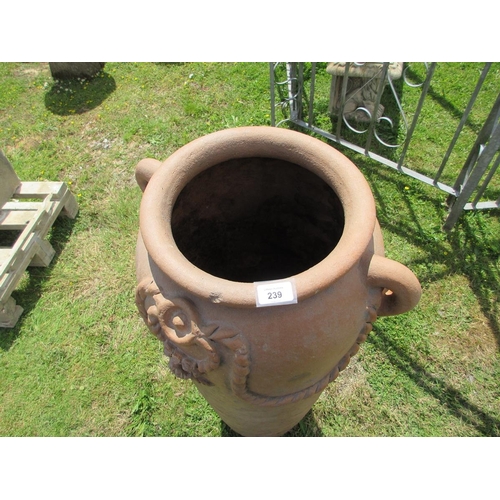 239 - Tall terracotta pot - Approx Height: 110cm