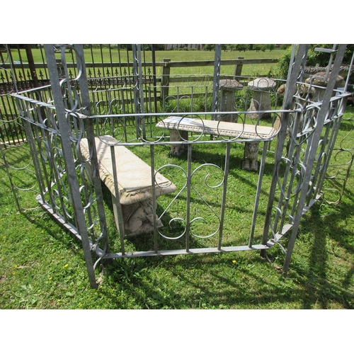 242 - Large metal gazebo