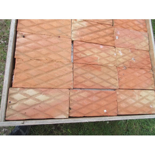 318 - Crate of terracotta tiles