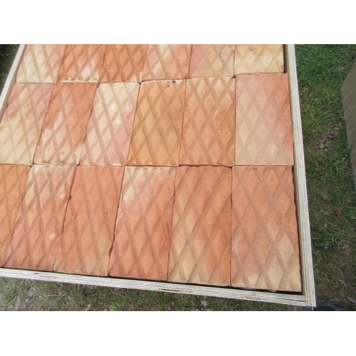 319 - Crate of terracotta tiles