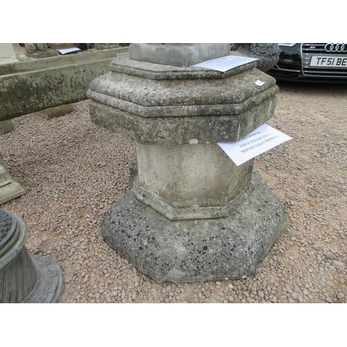 354 - Stunning three-piece natural stone antique plinth - Approx Height: 81cm