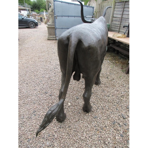 372 - Very impressive life size bronze bull - Approx Length - Tip of horn to tail: 260cm  Height: 157cm  W... 