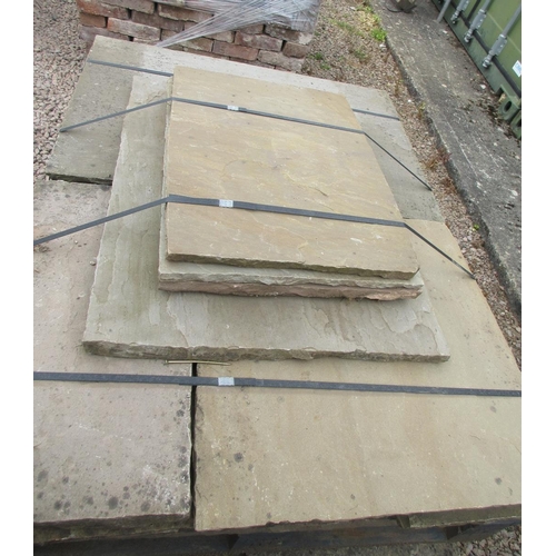 67 - Reclaimed Indian flagstones 8 yd.²