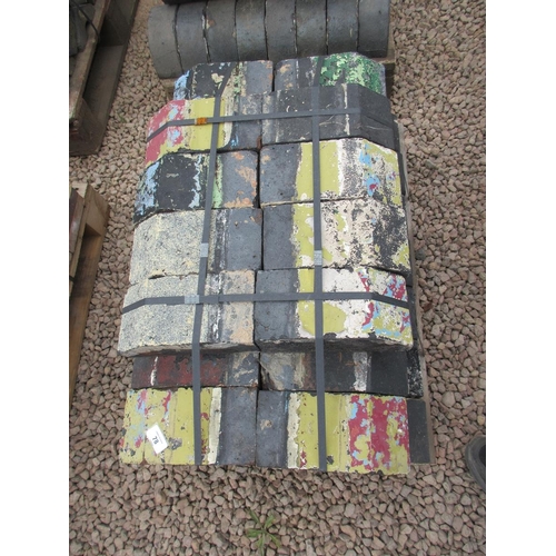 78 - 65 reclaimed 3 inch blue brick squints