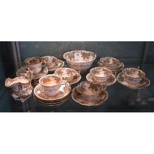 126 - Antique China Tea Set - Rockingham