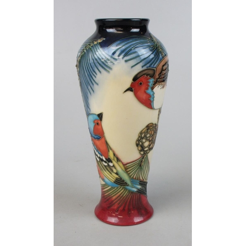152 - Moorcroft bird vase - Approx height: 21cm