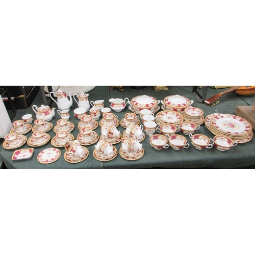 220 - Large collection of Royal Albert tea set, dinner set, coffee set - Lady Hamilton