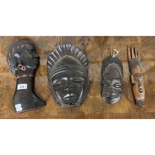 272 - Collection of tribal masks