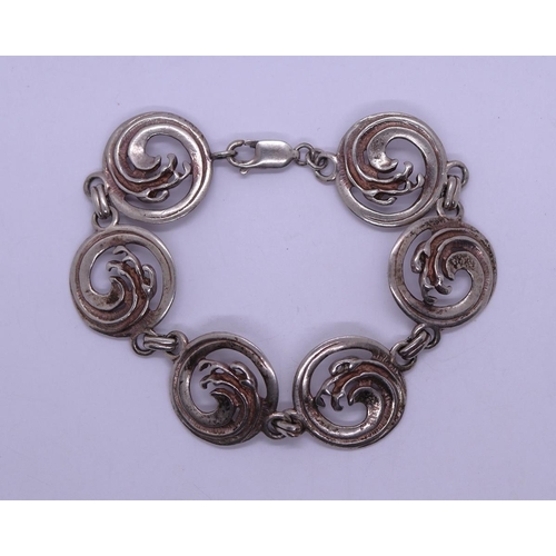 31 - Designer silver bracelet
