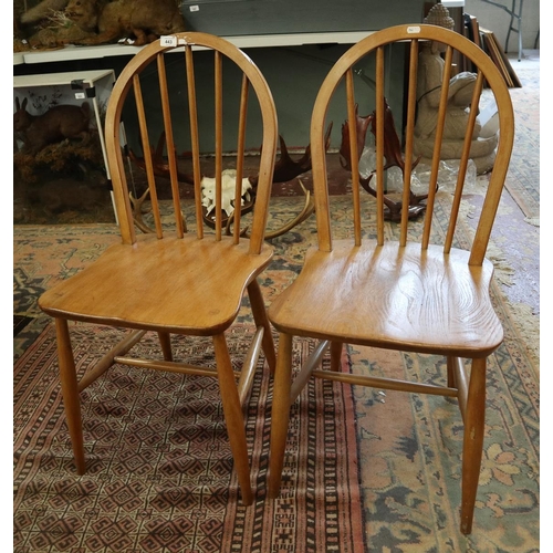 443 - Pair of Ercol blonde elm chairs