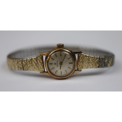 67 - Ladies 9ct gold cased Omega dress watch 1967