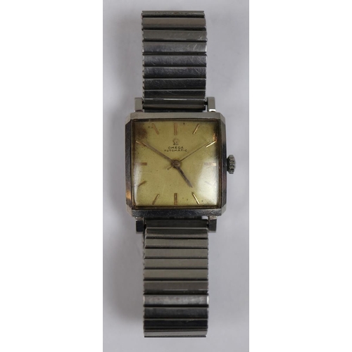 72 - Gents Omega automatic square faced watch