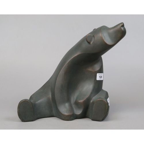 120 - Alexander Daniel Bear sculpture signed and dated 1996 - Approx Height: 29cm