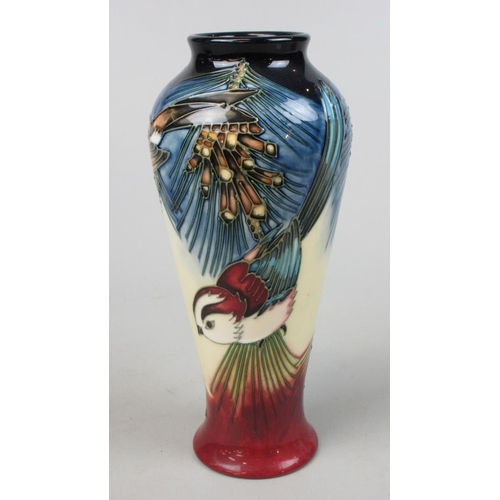 152 - Moorcroft bird vase - Approx height: 21cm
