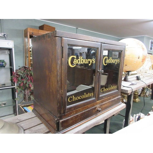 217 - Cadbury's glazed cabinet