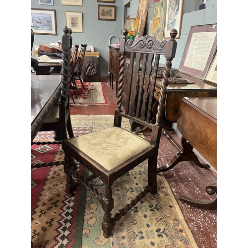 270 - Carved table with 4 chairs