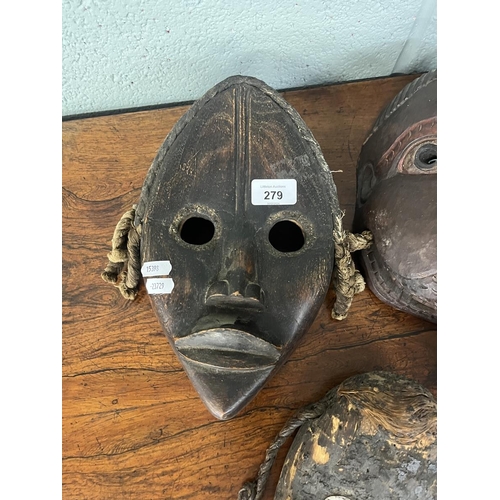 279 - Collection of tribal masks