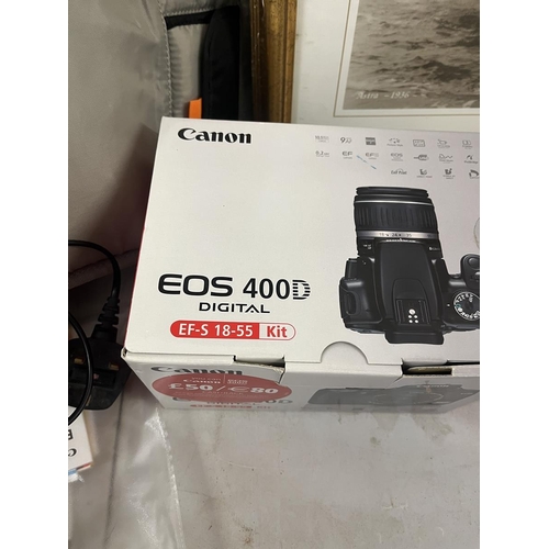 290 - Canon EOS digital camera EF-S 18-55mm lens, EFS 55-250mm lens, trigger, filters, camera bag & or... 