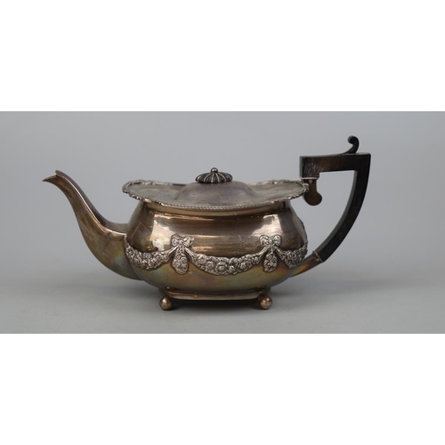 3 - Hallmarked silver teapot, coffeepot, milk jug and sugar bowl - Approx gross weight 1.6kg