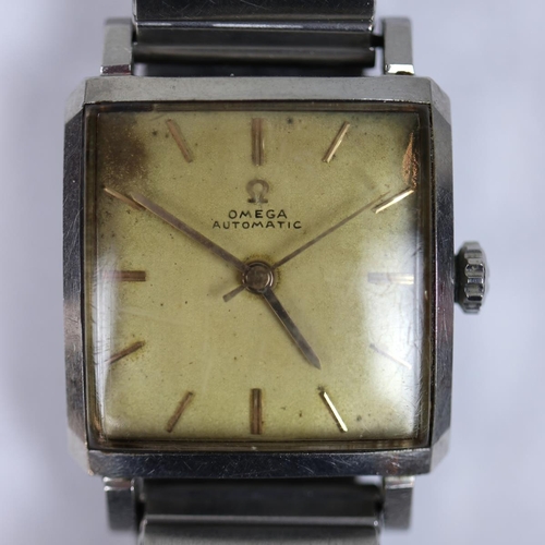 72 - Gents Omega automatic square faced watch