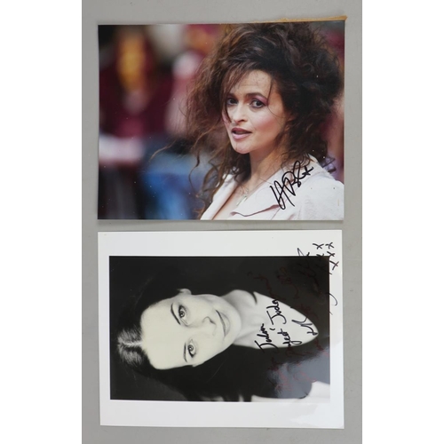 137 - Autographed photo of Helena Bonham-Carter together with another
