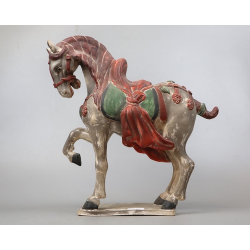 146 - Ceramic Tang horse figure - Approx height 44cm