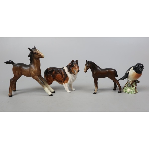 158 - Collection of Beswick animal to include Royal Worcester Rough Collie