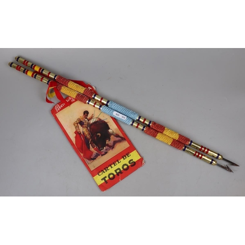 178 - Spanish Toledo spears with poster