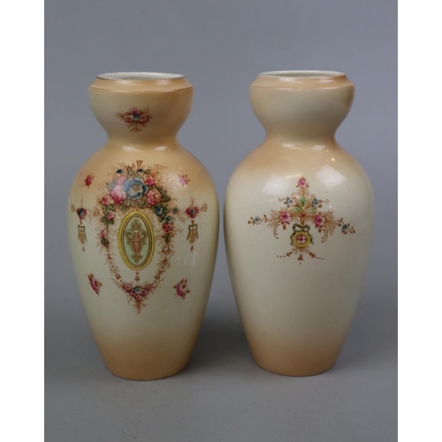 182 - Pair of Crown Devon vases - Approx height 23cm