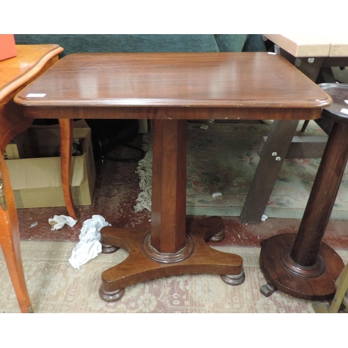 278 - Mahogany centre table