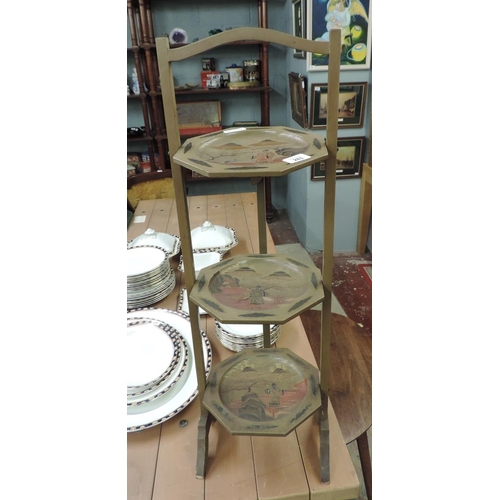 283 - Japanese 3 tier cake stand