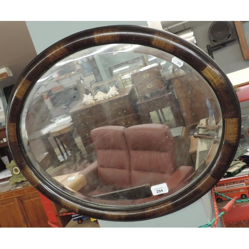 294 - Bevelled glass mirror