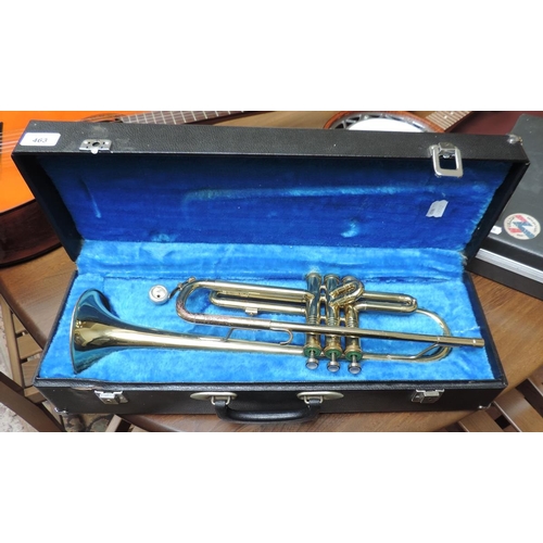 463 - Cased trumpet