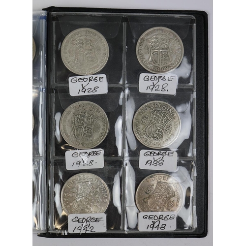 102 - Collection of silver coins to include florins, shillings and crowns