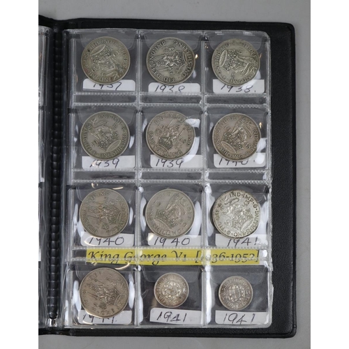 106 - Collection of silver coins to include three pences and shillings 1885-1941