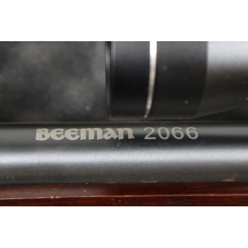 133 - .22 Beeman air rifle with 3 x 9 x 40 scope together with gun case