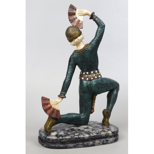 143 - Art Deco style figurine - Approx height 37cm