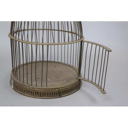 149 - Vintage brass bird cage