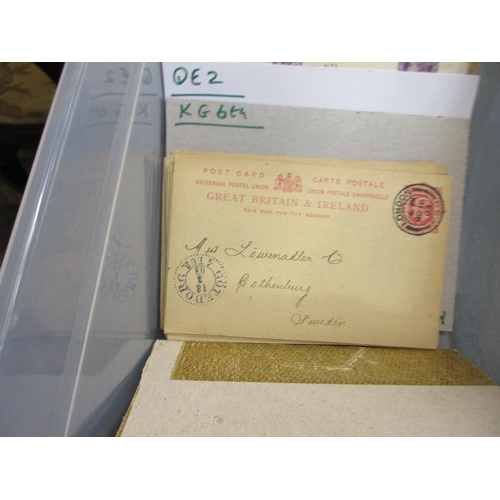 224 - Stamps - GB Box of postal stationery including 1d pink envelopes and later registered envelopes