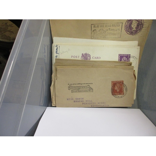 224 - Stamps - GB Box of postal stationery including 1d pink envelopes and later registered envelopes