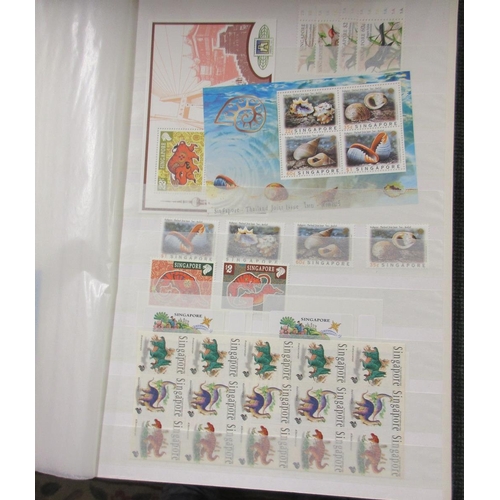 227 - Stamps - Commonwealth stockcards with new issues from Brunei & Malaysia. A few Singa pore