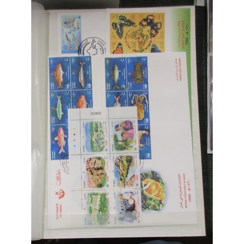 228 - Stamps - Foreign stockcards with new issues from Oman, Bolivia, Liechtenstein, Yugoslavia and Buhtan