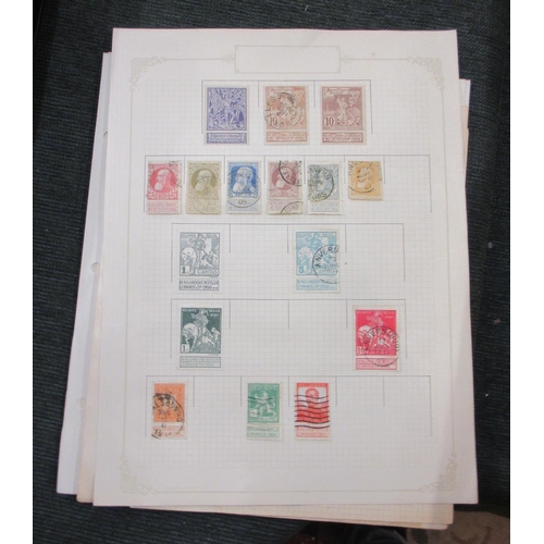 229 - Stamps - Belgium on album pages including German occupation overprints