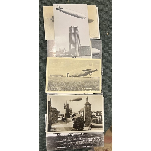 236 - Postcards - Aviation zeppelin and glider postcards (30)