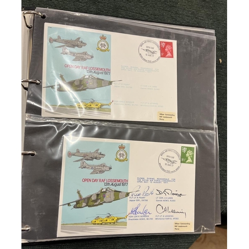 237 - Stamps - Aviation album of 66 RAF covers of which 27 are signed
