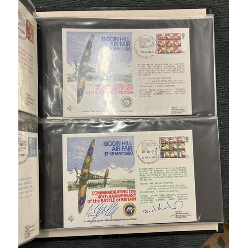 237 - Stamps - Aviation album of 66 RAF covers of which 27 are signed