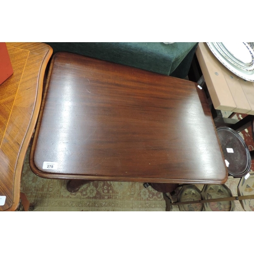 278 - Mahogany centre table